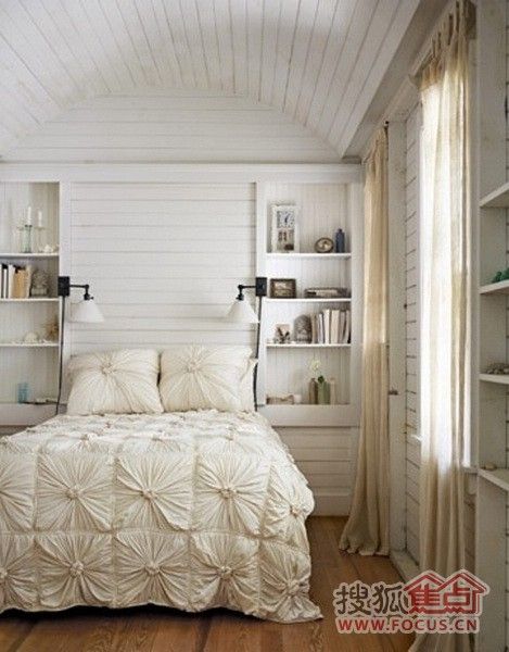 多款白色配色卧室设计 从简约到复古浪漫幽雅 