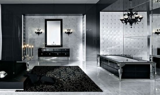 黑白经典碰撞 浴室设计创意无限（组图） 