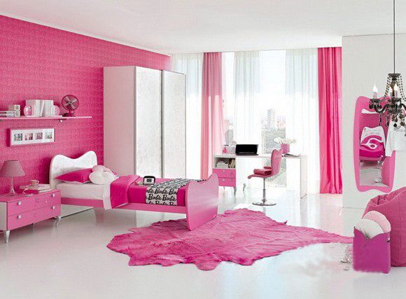 粉色衣柜公主梦 25款芭比娃娃主题卧室  