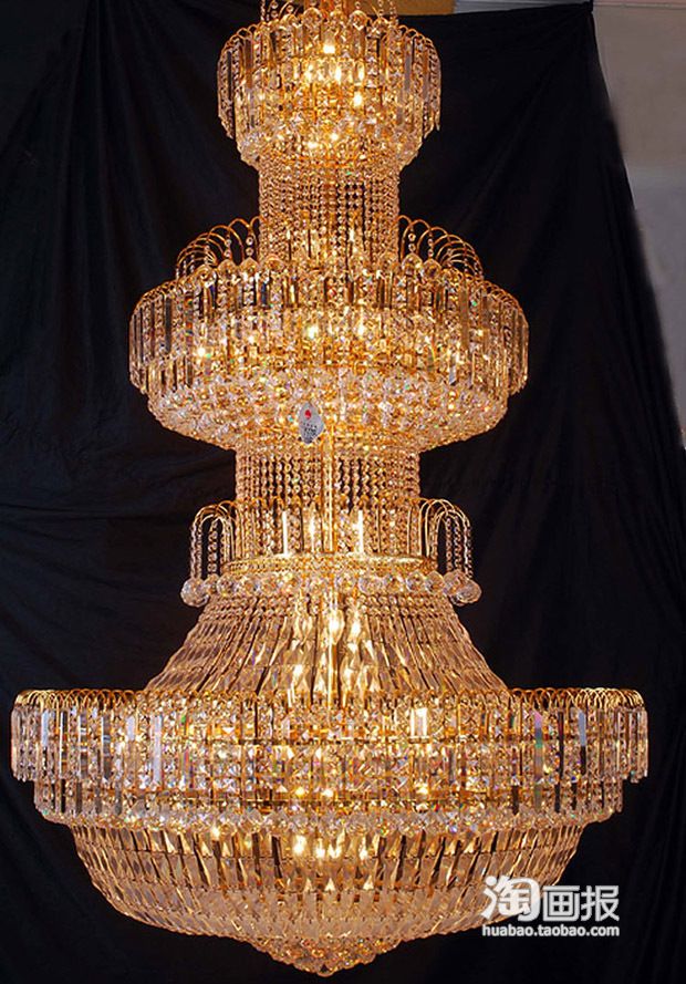 凡尔赛迷情 欧式宫廷式金色水晶灯（组图） 