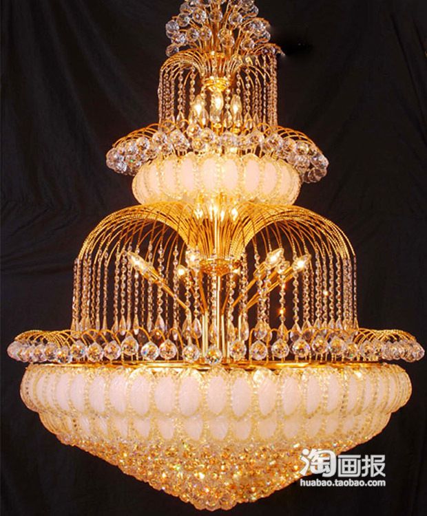 凡尔赛迷情 欧式宫廷式金色水晶灯（组图） 