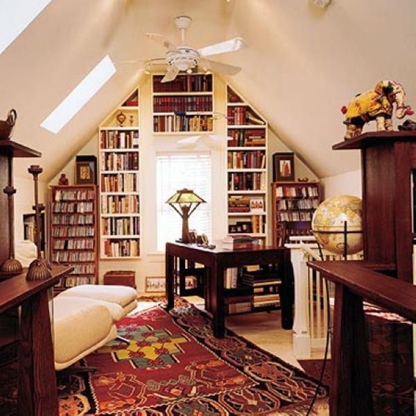 生活空间 多款阁楼设计 将阁楼变成书房 