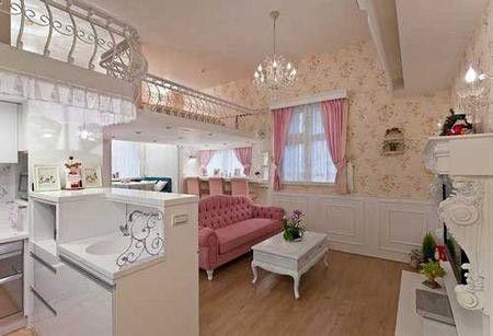 浪漫卡哇伊复式房 公主的粉色梦幻城堡 