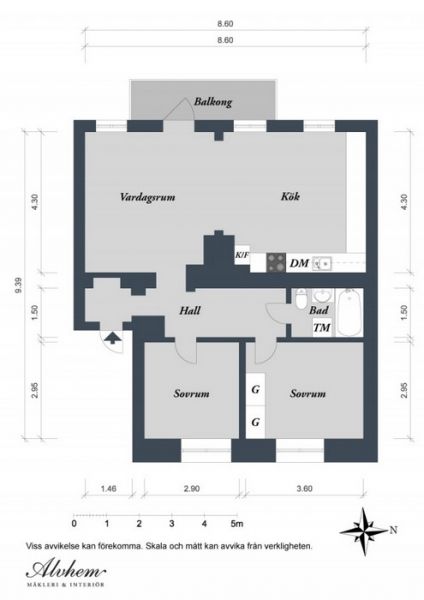 黑白经典 彩色点缀 77平米现代艺术公寓(图) 