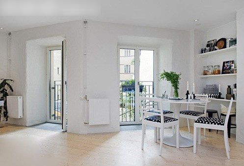 恬静的黑白单身公寓 现代极简小户型设计(图) 