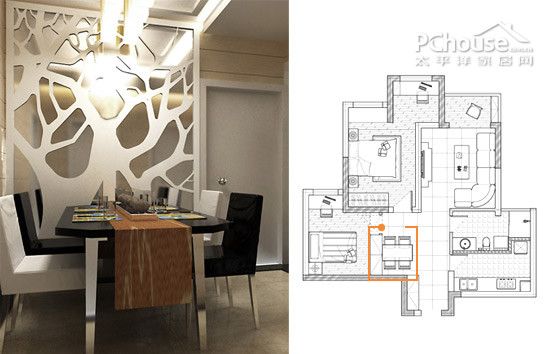 设计师免费设计 62平2房采光收纳方案（图） 