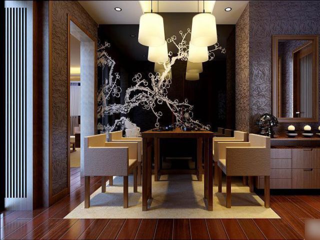 新中式风格餐厅装修 年轻一族的时尚选择(图) 