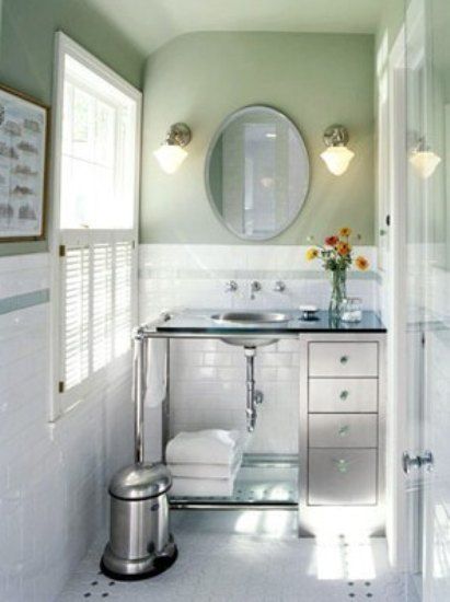 家居装修DIY 清爽宜人的白色卫浴迷人空间 