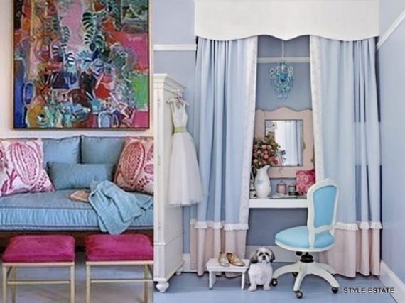 40套粉色及蓝色房间设计(组图) 