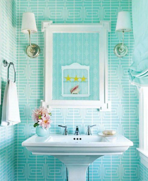 彩色瓷砖 让你的浴室亮起来 