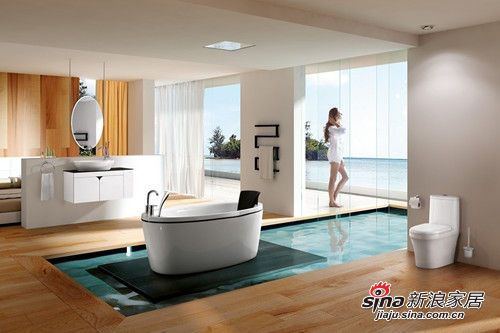 安华卫浴“安大略”系列：在雅致的空间里 简洁也是一种极致的美