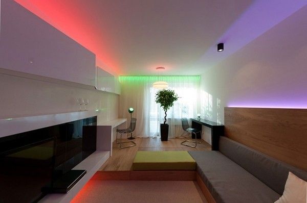 彩虹照明七色光 莫斯科梦幻趣味公寓（图） 