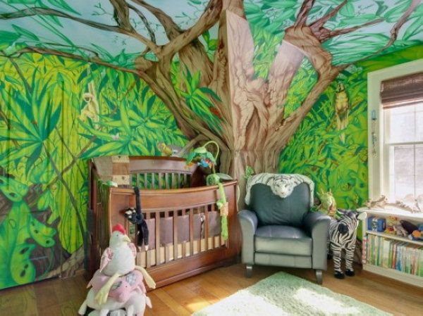 超酷的25个丛林儿童房设计 回归自然的童真 