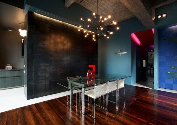 完美撞色设计 富有艺术感的意大利公寓(组图) 