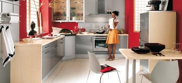 20款红色厨房 享受积极热烈的生活（组图） 