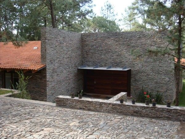 木质石材清新风 墨西哥生态自然大宅设计(图) 