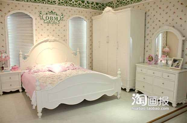 韩式浪漫温馨田园风 梦幻般的衣柜卧室搭配 