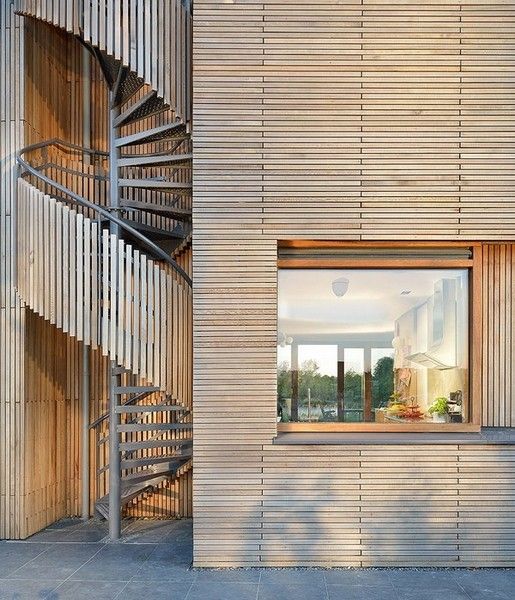 生活空间 木头的世界 阿姆斯特丹三层住宅 