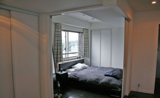 单身汉与推拉门 现代风格日式卧室的(组图) 