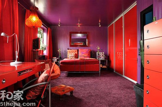 彩色瑞典公寓 用红诠释个性家居（组图） 