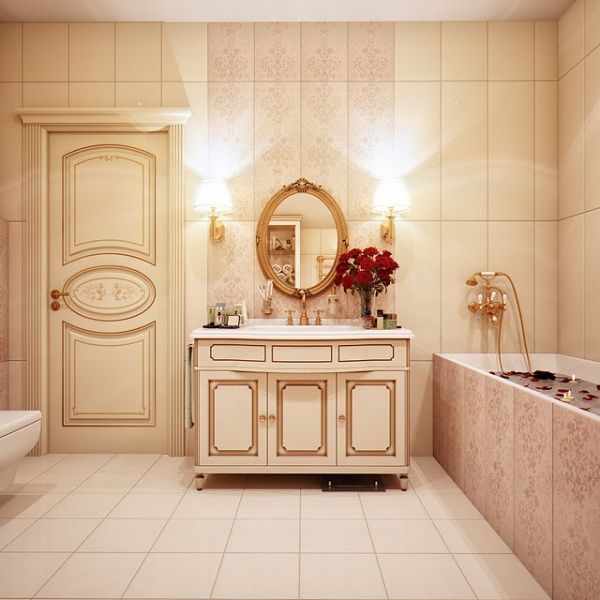 华丽与复古瓷砖的结合 奢华浴室鉴赏（图） 
