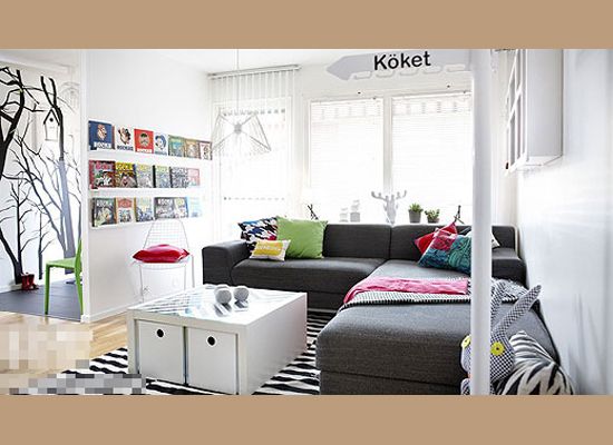 宜家粉自晒 20个超赞IKEA小客厅设计（组图） 
