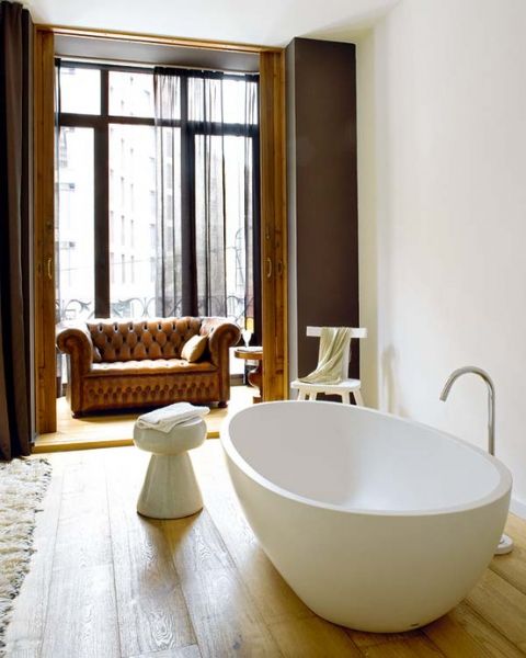 温馨北欧风 清新风格瓷砖卫浴设计 