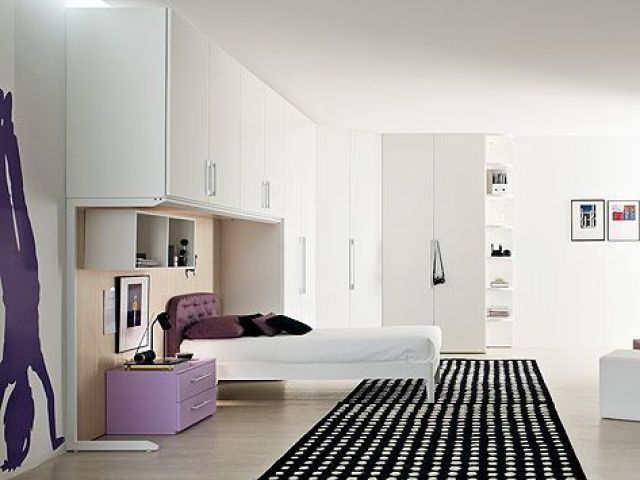 15款都市化卧室简约设计 时尚色彩衣柜（图） 