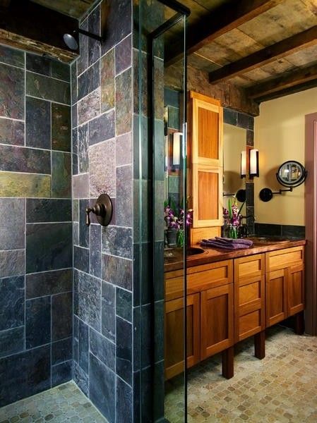 31款令人惊叹的原石浴室设计 