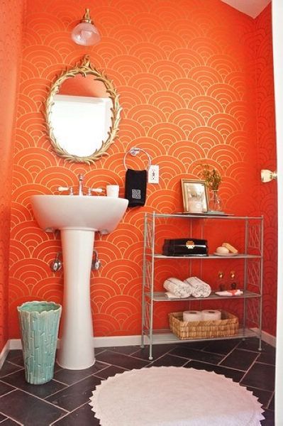 橙色浴室家居设计  照亮你的心情 （图） 