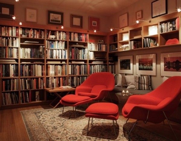 被书围绕的房间 超多款书房设计欣赏（组图） 