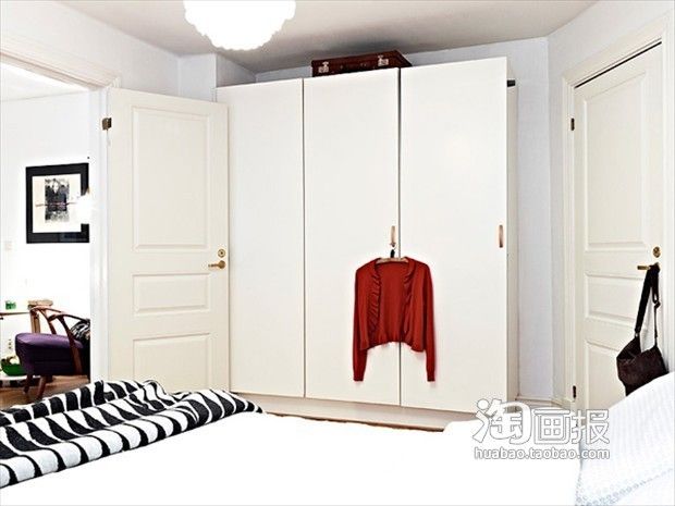 69平二层精致北欧风 纯白几何感简约衣柜！ 