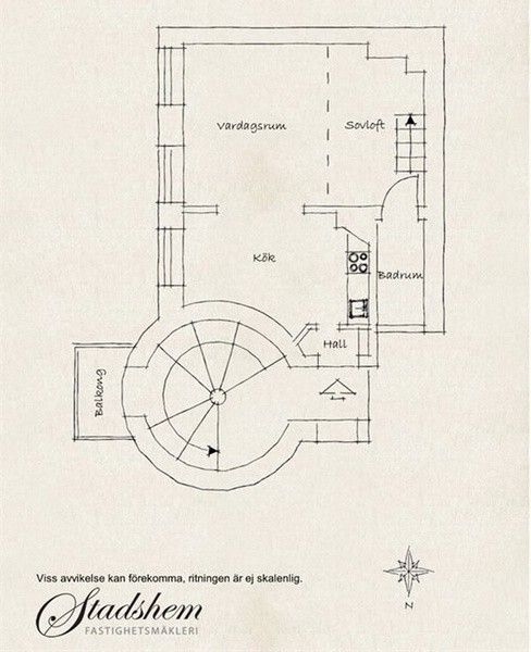 经典小户型设计欣赏 瑞典阁楼小公寓（组图） 