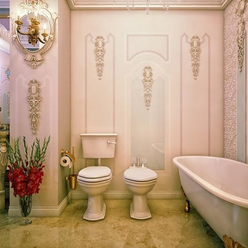 华丽与复古结合 令人窒息的奢华浴室（组图） 