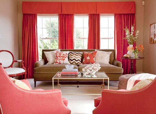 冬日感受火热诱惑 看20款红色客厅装修方案 