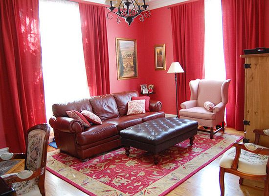 冬日感受火热诱惑 看20款红色客厅装修方案 