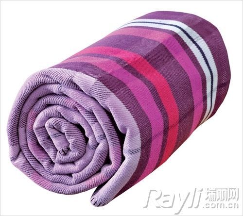 维科 彩色条纹棉毯
