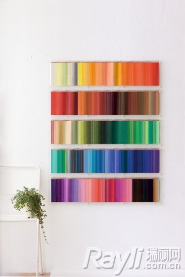 芬理希梦500色彩色铅笔：装饰一面独一无二的墙