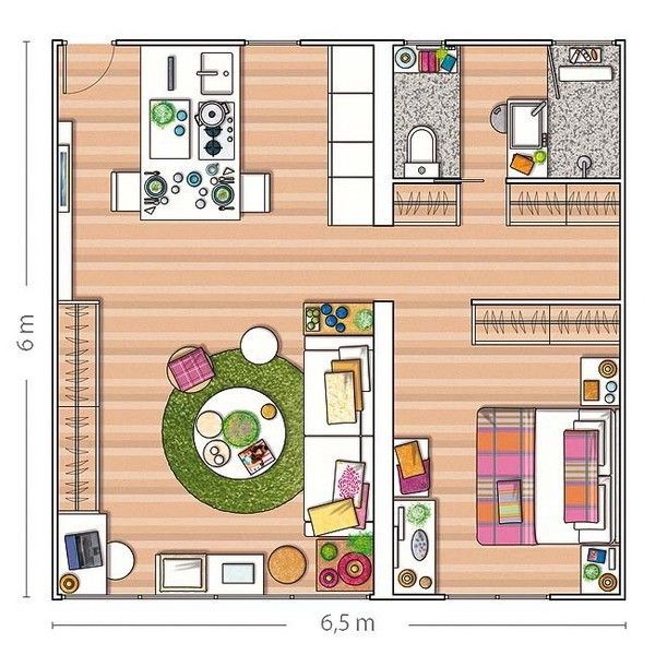 生活空间 小户型的精彩 3款50平内家居设计 