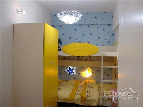 两套60平小公寓的创意饰家 超萌柠檬黄小衣柜 