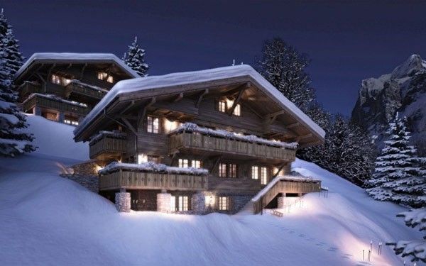 生活空间 去瑞士滑雪吧 格林德瓦度假建筑 