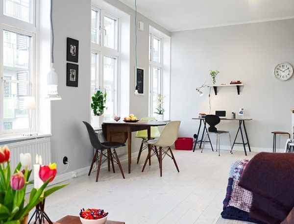 生活空间 浅灰色的优雅 39平米学生公寓设计 