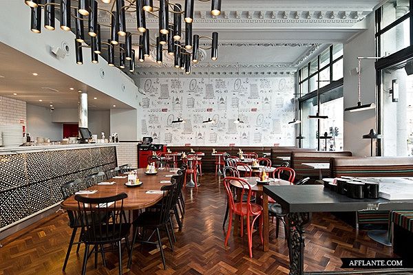 复古建筑搭配现代光影 伦敦拜伦餐厅设计(图) 