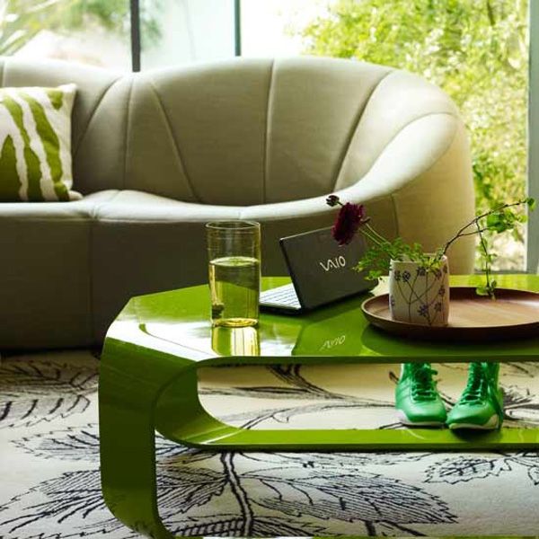酷绿色客厅 超强创意色彩搭配设计（组图） 