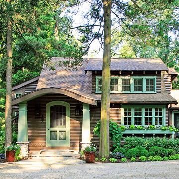 老式木屋创意改造 变身豪华林中别墅 