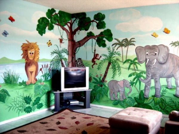 流行风格 超酷 25个丛林主题儿童房设计方案 