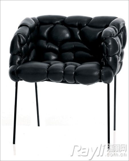 slow hand design 黑色发泡椅子