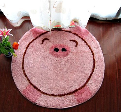可爱猪猪晴纶地毯