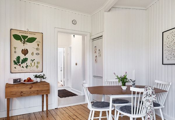 纯净白盆栽绿+温馨布艺 清新舒适的北欧之家 