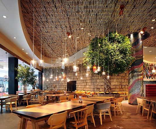 葡萄牙连锁餐厅 活力非洲艺术混搭风格设计 